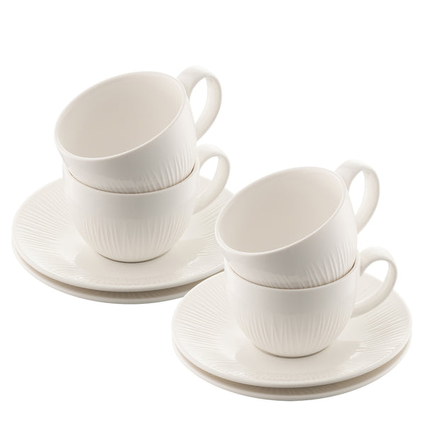 belleek Belleek Living Erne Teacup & Saucer Set of 4