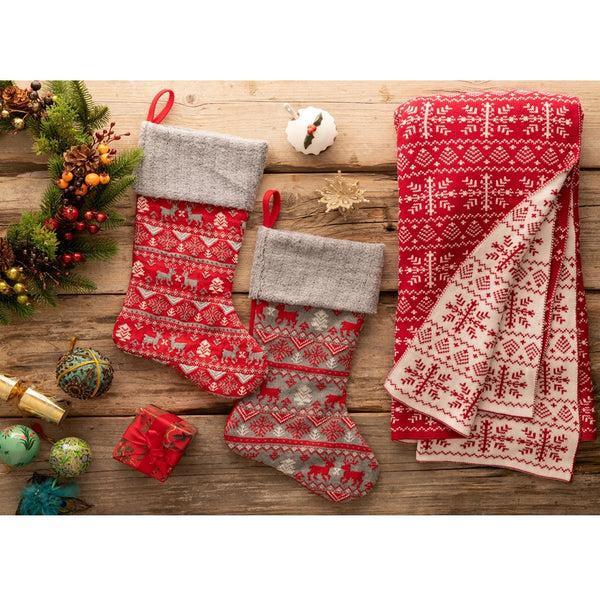 Belleek Belleek Living Grey Fairisle Stocking