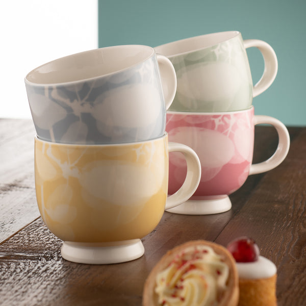 Belleek Belleek Living Laurel Footed Mug Set Of 4