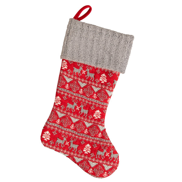 belleek Belleek Living Red Fairisle Stocking