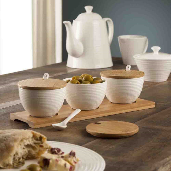 Belleek Belleek Living Ripple 3 Bowls Set