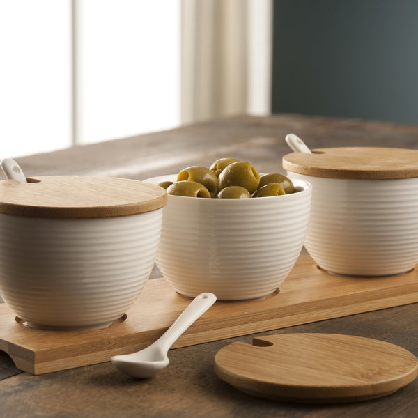 Belleek Belleek Living Ripple 3 Bowls Set