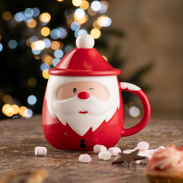 Belleek Belleek Living Santa Lidded Mug