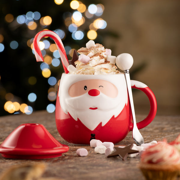Belleek Belleek Living Santa Lidded Mug