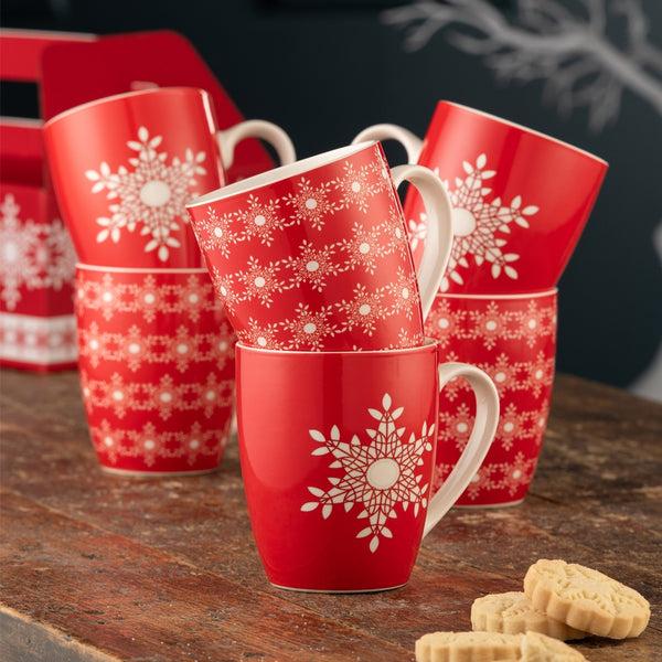 Belleek Belleek Living Snowflakes 6 Piece Mug Set