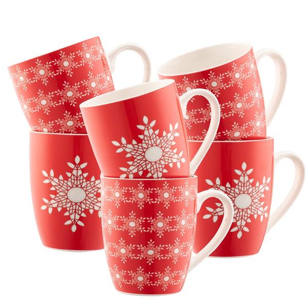 belleek Belleek Living Snowflakes 6 Piece Mug Set