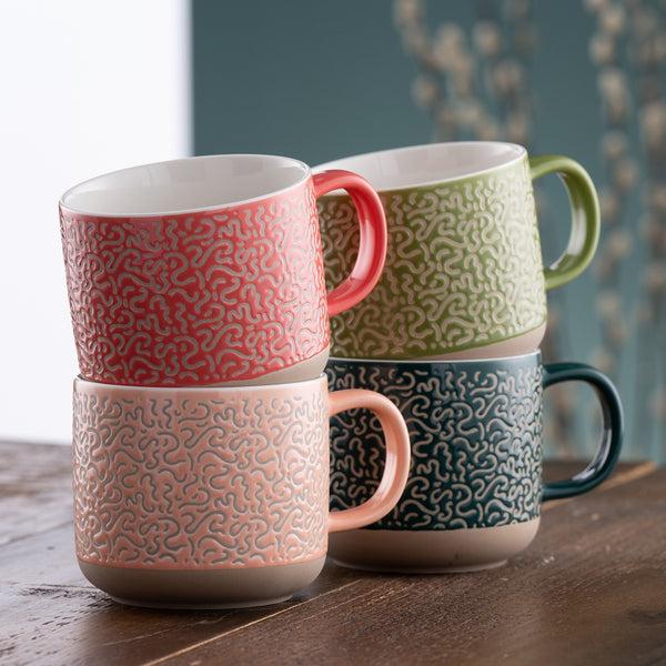 Belleek Belleek Living Squiggle Mugs Set Of 4