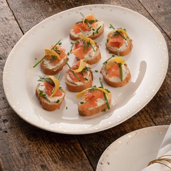 Belleek Belleek Living Stardust Oval Platter