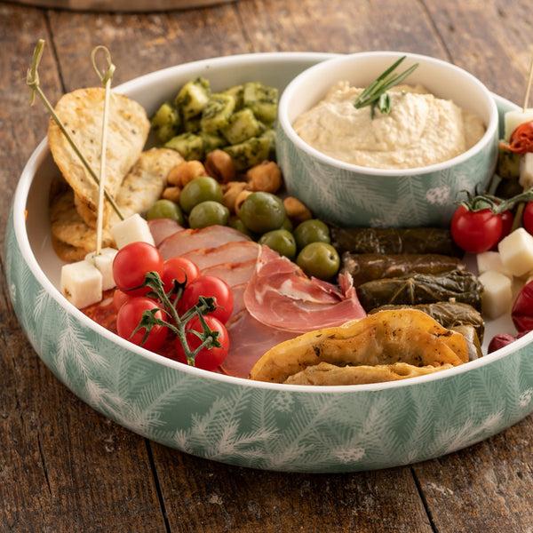 Belleek Belleek Living Winter Spruce Chip & Dip Set