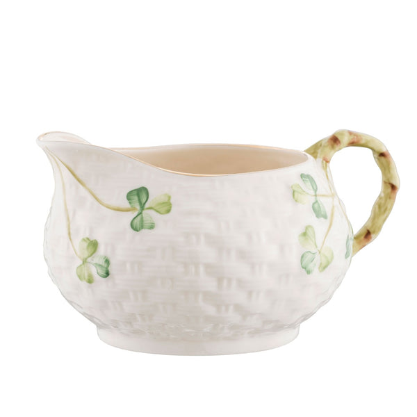 belleek Belleek Classic 1880 - Gold Shamrock Cream Jug
