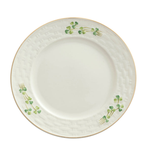 belleek Belleek Classic 1880 - Gold Shamrock Dinner Plate