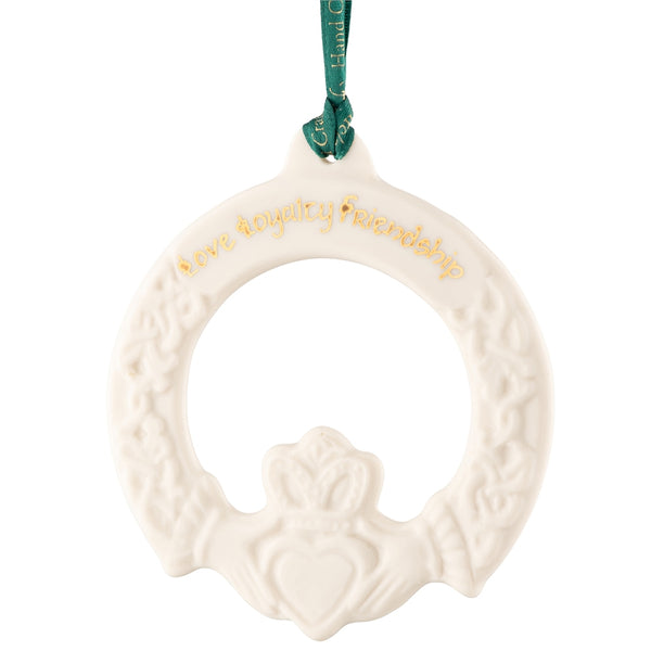 belleek Belleek Classic Claddagh Friendship Ornament