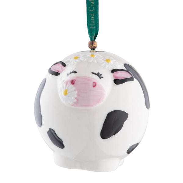 belleek Belleek Classic Daisy the Cow Hanging Ornament