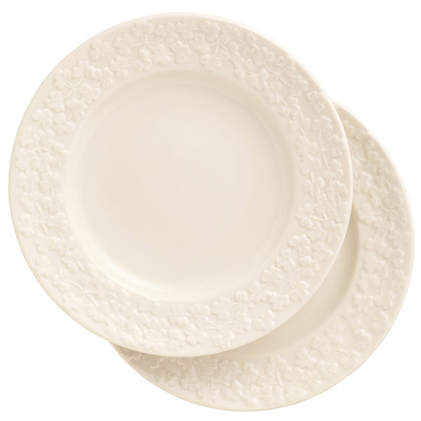 belleek Belleek Classic Field of Shamrock Dinner Plate Set of 2