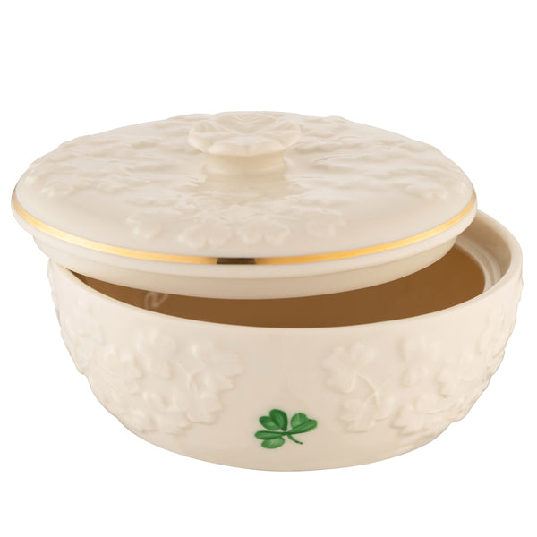 Belleek Belleek Classic Field Of Shamrocks Trinket Box