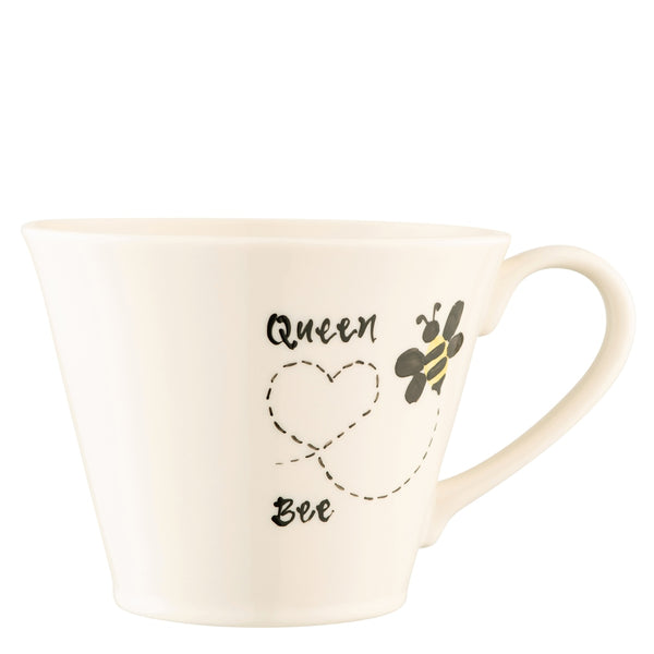 belleek Belleek Classic Flared Mug Hand Painted - Queen Bee