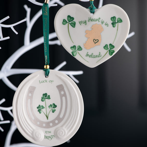 Belleek Belleek Classic Luck Of The Irish Hanging Ornament