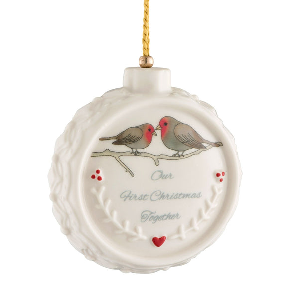 belleek Belleek Classic Our First Christmas Ornament