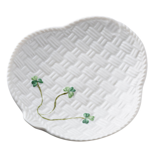 belleek Belleek Classic Shamrock Canape Plate Set of 2