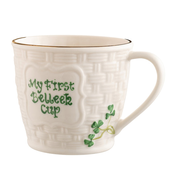 belleek Belleek Classic Shamrock Keepsake - My First Belleek Cup