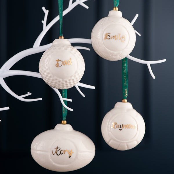 Belleek Belleek Classic Soccer Ball Hanging Ornament