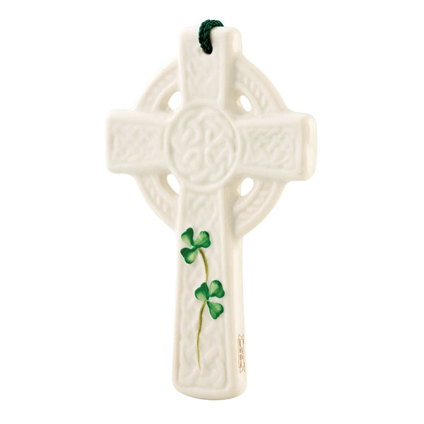 belleek Belleek Classic St Kieran's Celtic Cross Ornament
