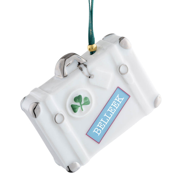 belleek Belleek Classic Vintage Suitcase Hanging Ornament