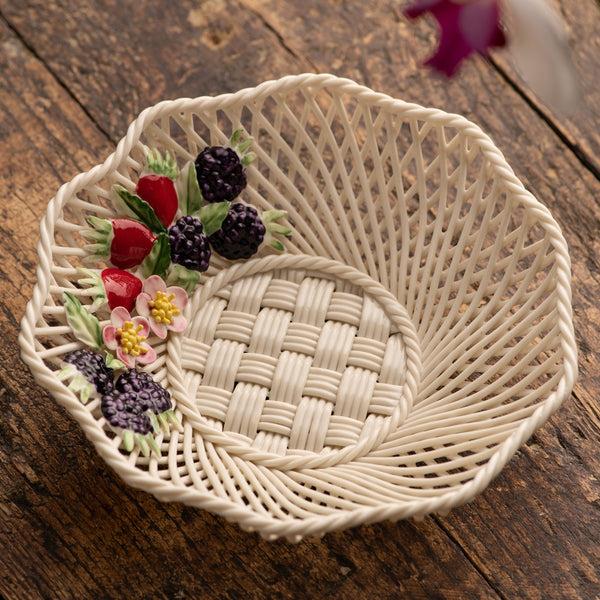 Belleek Belleek Classic Wild Irish Hedgerow Autumn Basket