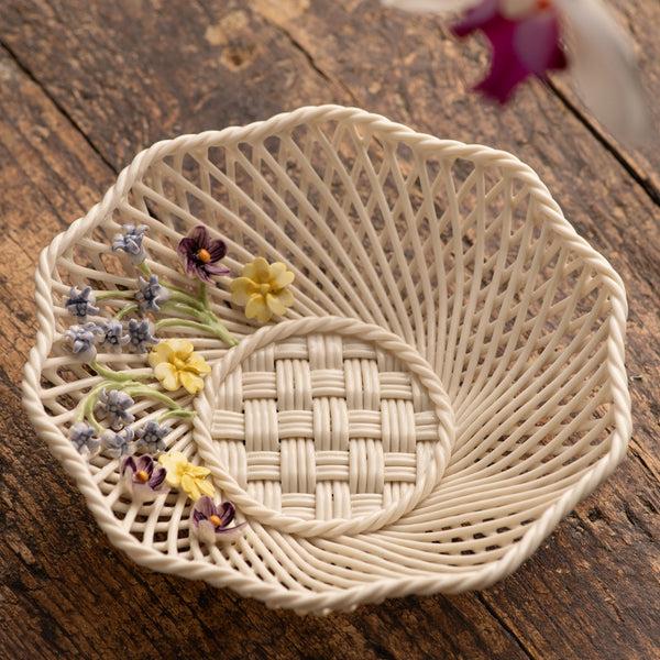 Belleek Belleek Classic Wild Irish Hedgerow Spring Basket