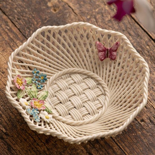Belleek Belleek Classic Wild Irish Hedgerow Summer Basket