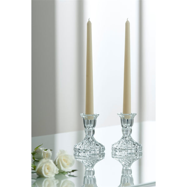 Belleek Galway Crystal Ashford Candlestick Pair