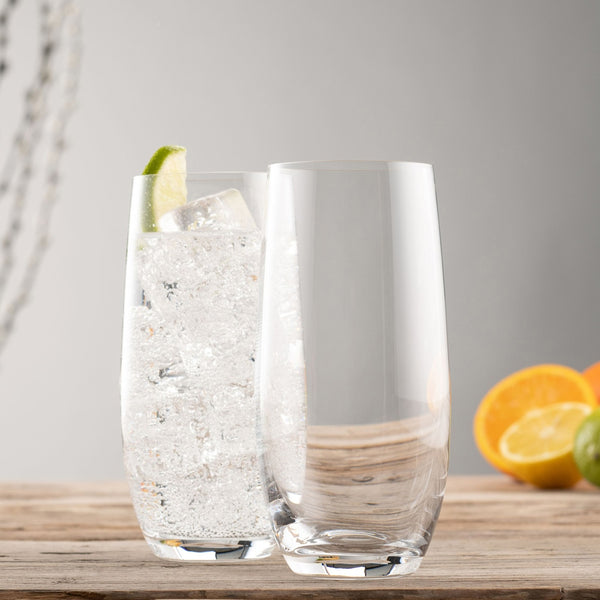 Belleek Galway Crystal Elegance Hiball Pair