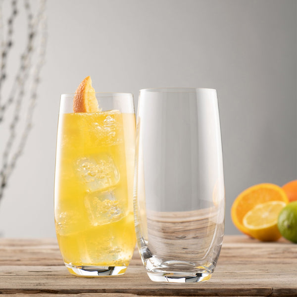 Belleek Galway Crystal Elegance Hiball Pair