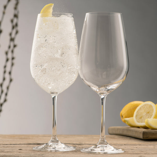 Belleek Galway Crystal Elegance Spritz/Goblet Pair