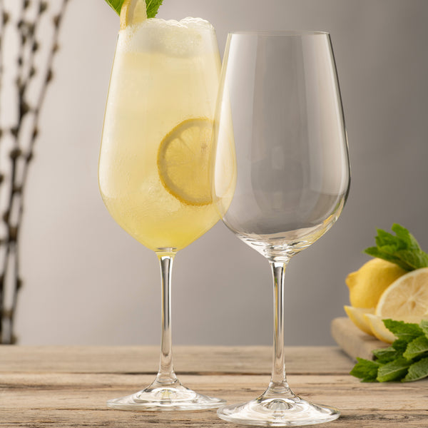 Belleek Galway Crystal Elegance Spritz/Goblet Pair