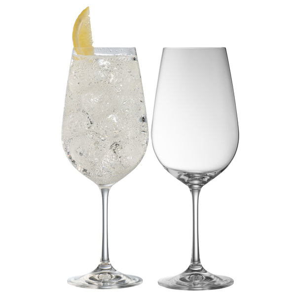belleek Galway Crystal Elegance Spritz/Goblet Pair