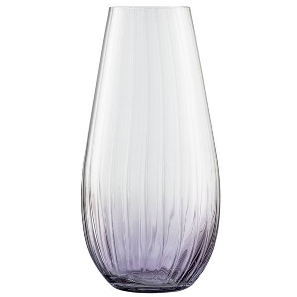 belleek Galway Crystal Erne 12" Vase Amethyst