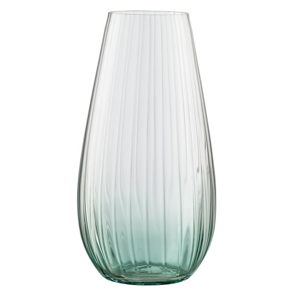 belleek Galway Crystal Erne 12" Vase Aqua