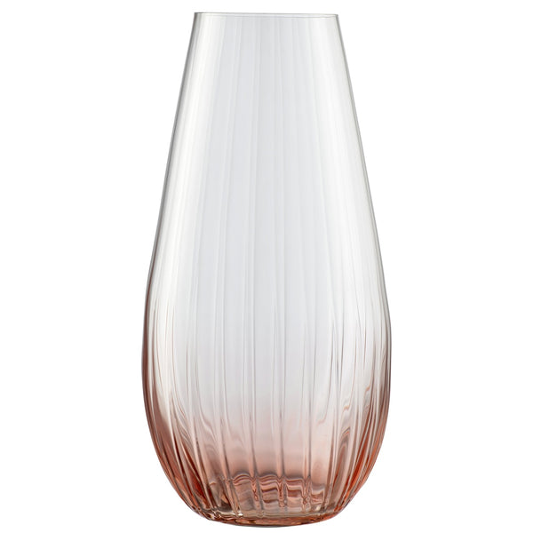 belleek Galway Crystal Erne 12" Vase Blush