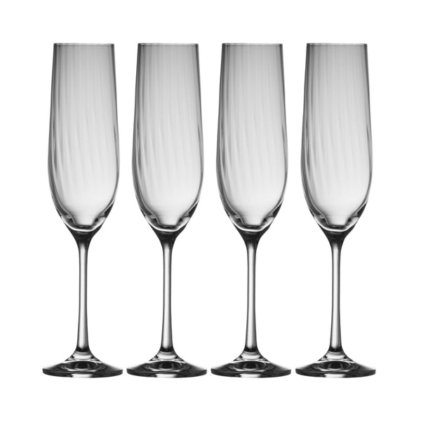 belleek Galway Crystal Erne Champagne Flute Set