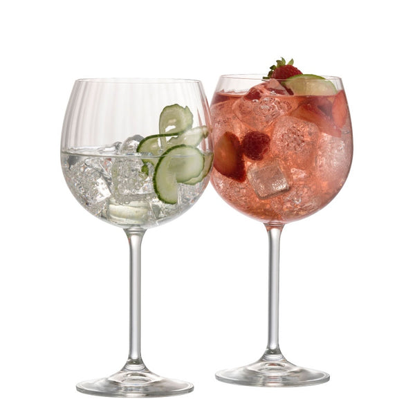 belleek Galway Crystal Erne Gin and Tonic Pair