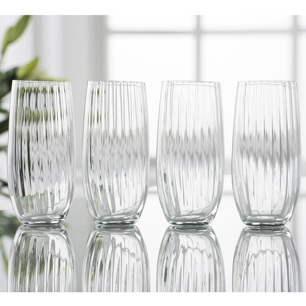 Belleek Galway Crystal Erne HiBall Set Of 4