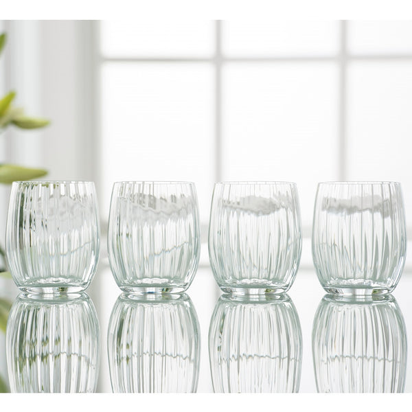 Belleek Galway Crystal Erne Tumbler Set Of 4