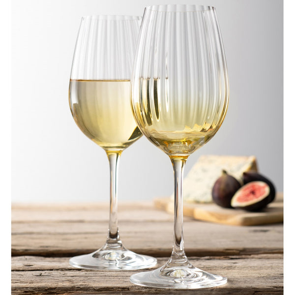 Belleek Galway Crystal Erne Wine Set Of 2 In Amber