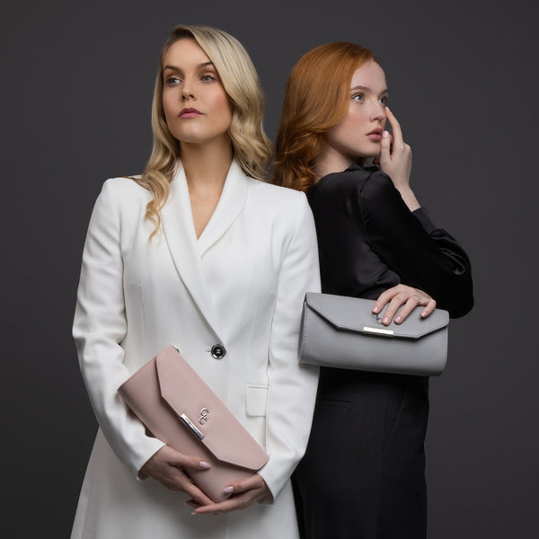 Belleek Galway Crystal Fashion Clutch - Pink