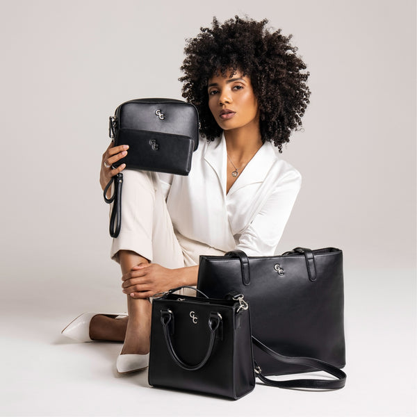 Belleek Galway Crystal Fashion Crossbody Bag - Black