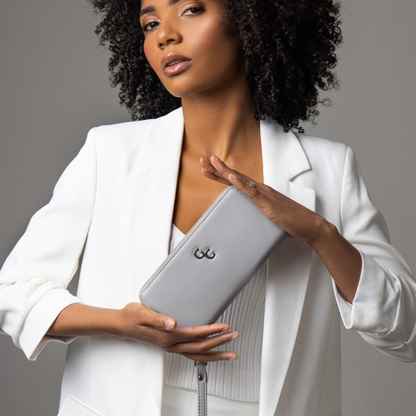 Belleek Galway Crystal Fashion Ladies Wallet - Grey