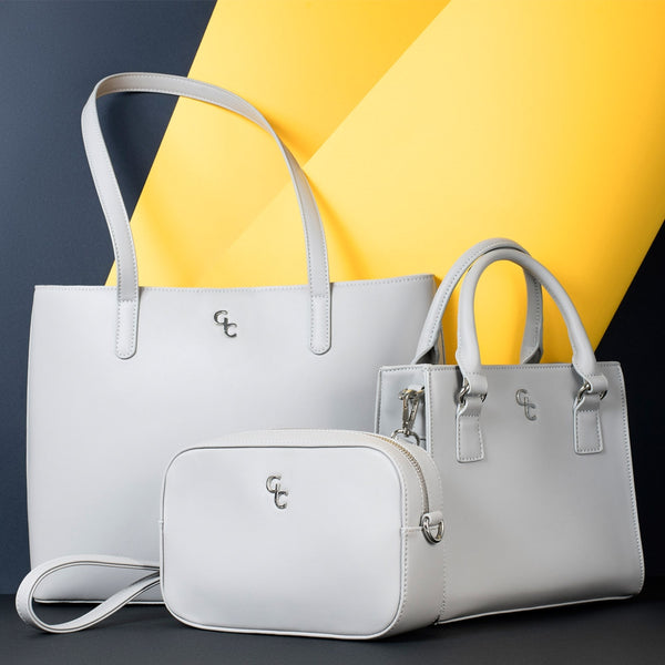 Belleek Galway Crystal Fashion Large Tote Bag - Grey