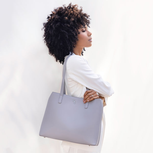 Belleek Galway Crystal Fashion Large Tote Bag - Grey