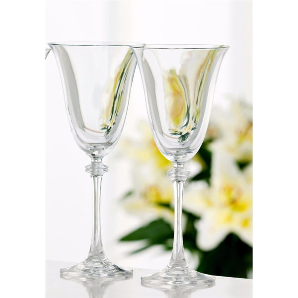 belleek Galway Crystal Liberty Goblet Pair